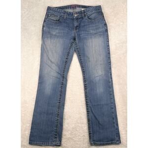 Cinch ADA jeans womens bootcut size 29/7‎ regular Embroidered Pockets Low Rise